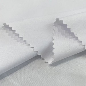 White Woven 20 Bamboo 80 Polyester Shirt Fabric